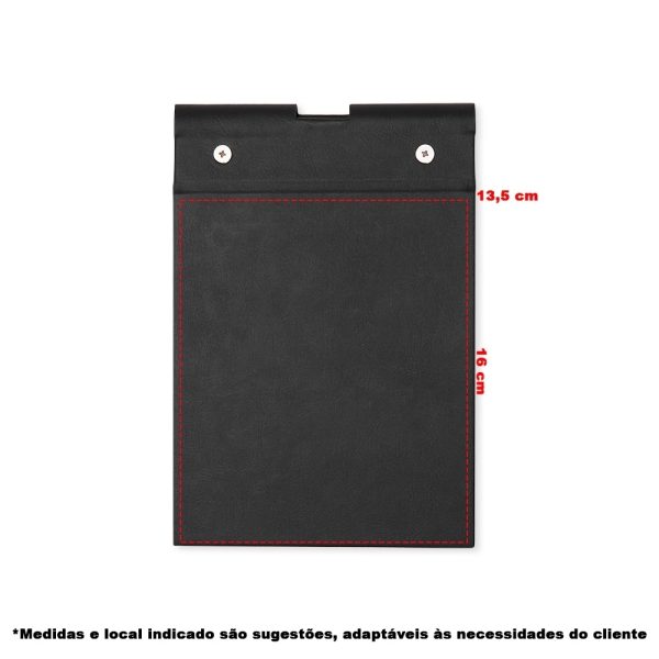 14911 | Bloco de Anotações em Couro Sintético e Porta Caneta - Image 7