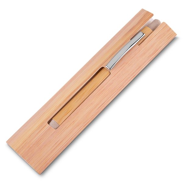 14672 | Caneta Ecológica de Bambu com Estojo - Image 3