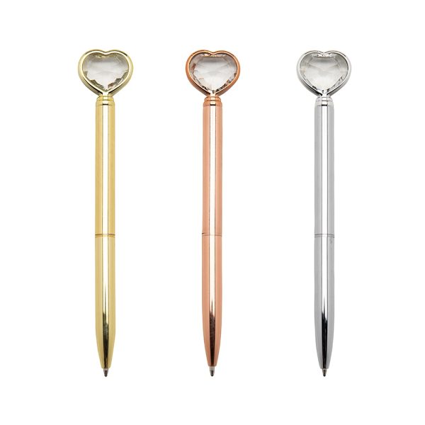 14656 | Caneta Metal Coração Diamante - Image 4