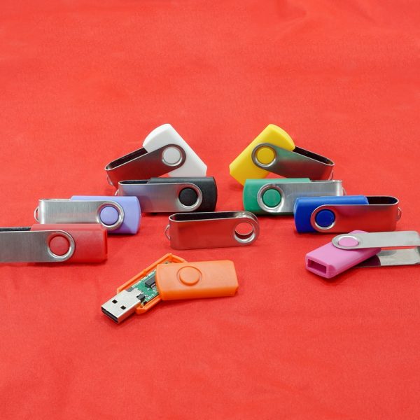 13960ES | Carcaça Pen Drive Giratório Escovado - Image 9