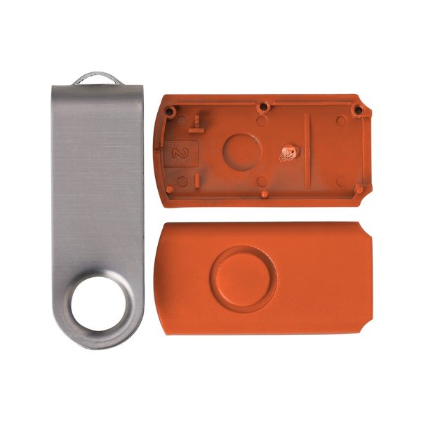 13960ES | Carcaça Pen Drive Giratório Escovado - Image 2