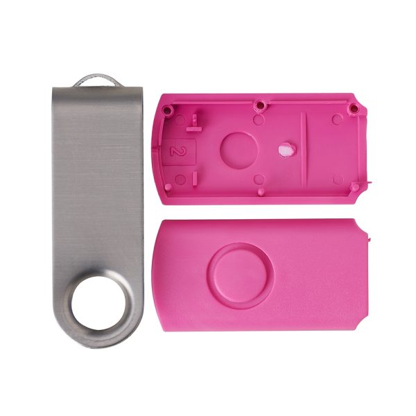 13960ES | Carcaça Pen Drive Giratório Escovado - Image 3