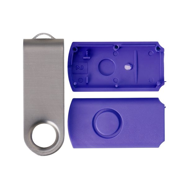 13960ES | Carcaça Pen Drive Giratório Escovado - Image 5