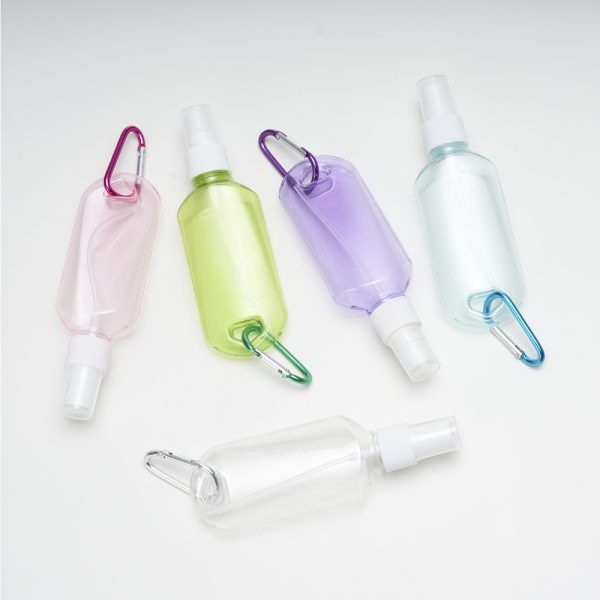 P@18632 | Frasco Plástico 100ml com Mosquetão