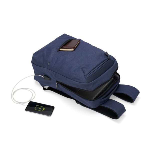 4057 | Mochila de Nylon USB 21L - Image 8