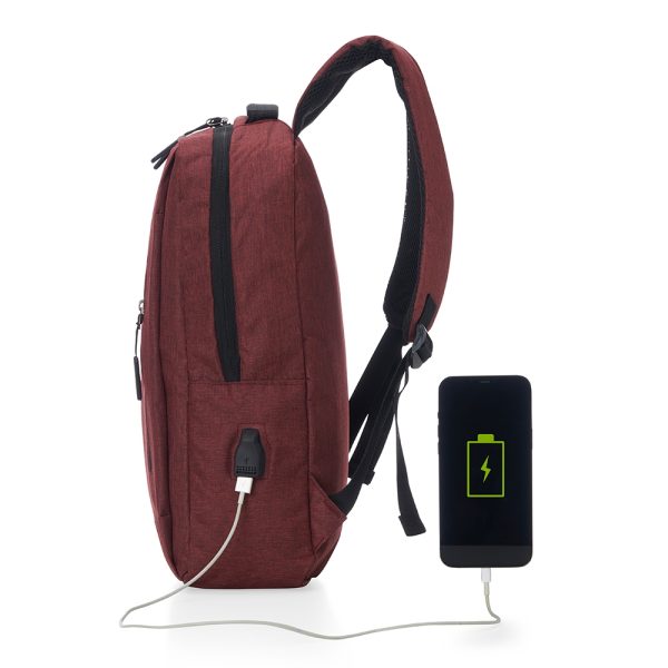 11329 | Mochila de Nylon USB 21L - Image 6