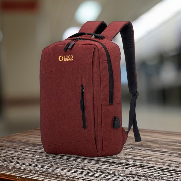 11329 | Mochila de Nylon USB 21L - Image 3