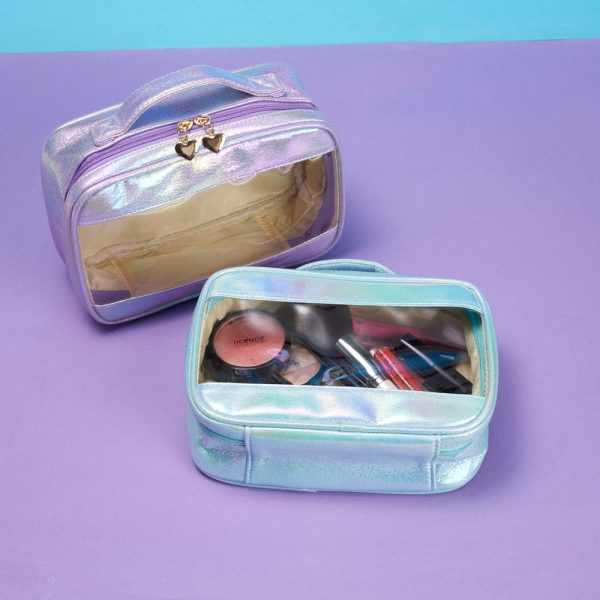 18651 | Necessaire Sintética Holográfica Impermeável - Image 9