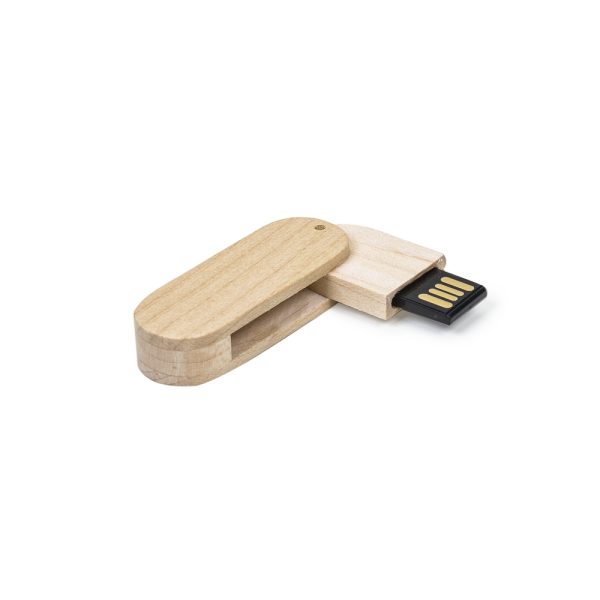 33 | Pen Drive Bambu Giratório 4GB/8GB/16GB/32GB