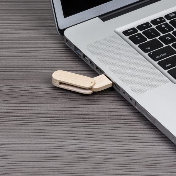 33 | Pen Drive Bambu Giratório 4GB/8GB/16GB/32GB - Image 2