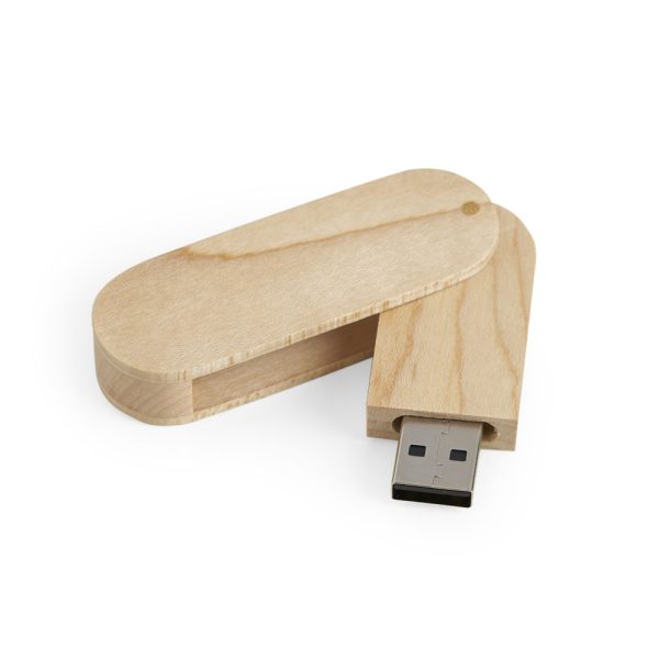 74 | Pen Drive de Madeira Giratório 4GB/8GB